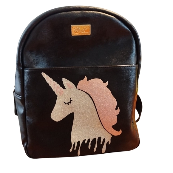 ILuv Betsey Johnson Black Backpack with Unicorn Design - Picture 9 of 12
